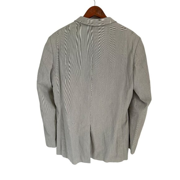 J.CREW LUDLOW Blazer Gray Beige Cotton Lined Size 42L - Picture 4 of 13